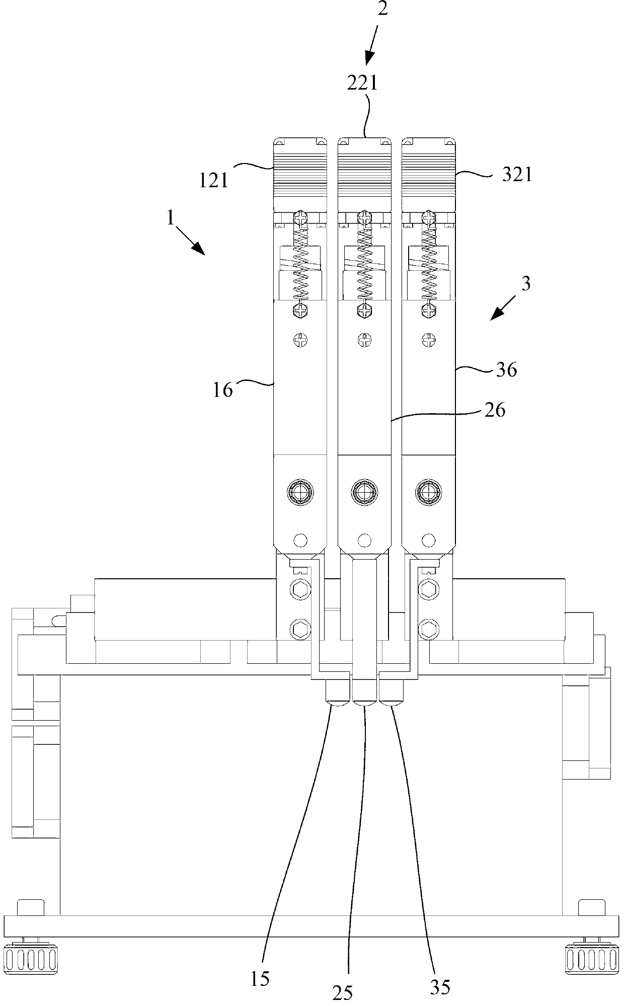 Pulse instrument with adjustable measuring pressure head position