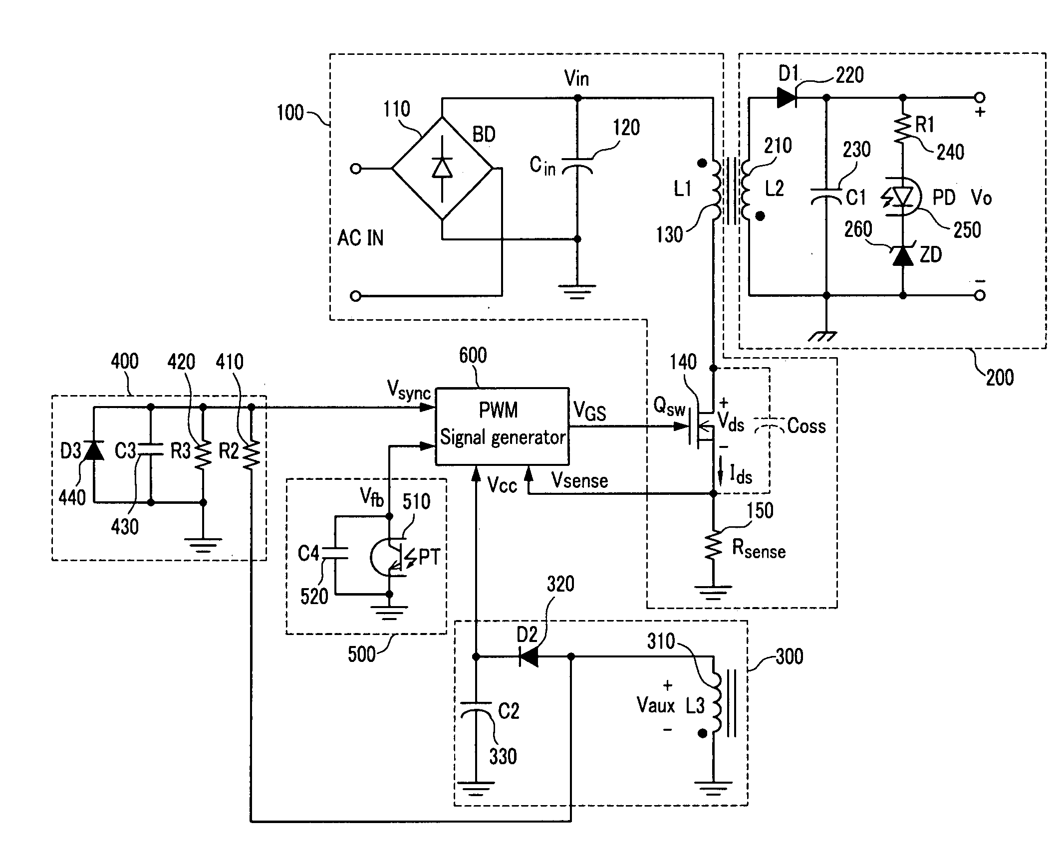 Quasi resonant switching mode power supply