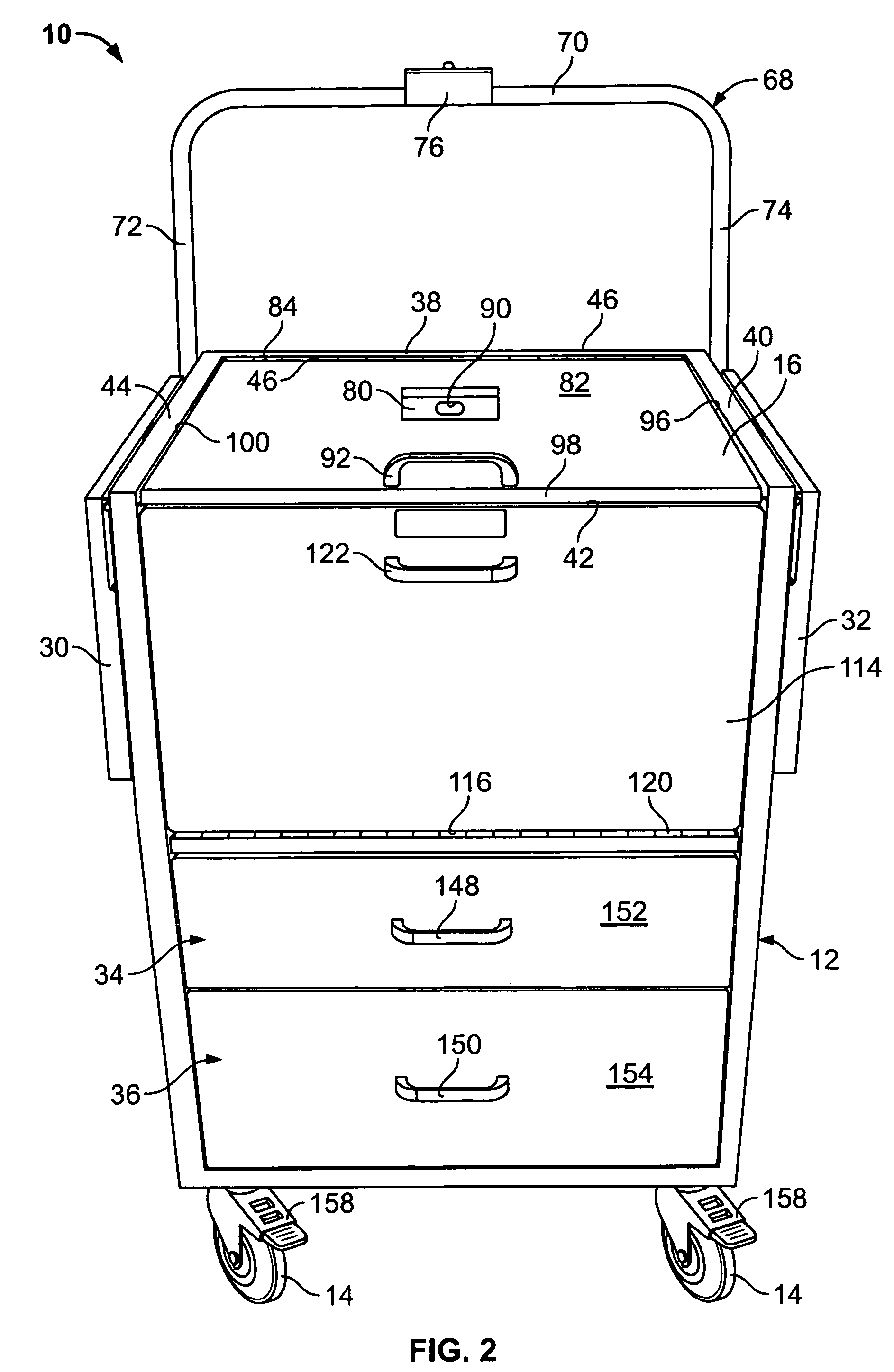 Station for transporting and dispensing supplies