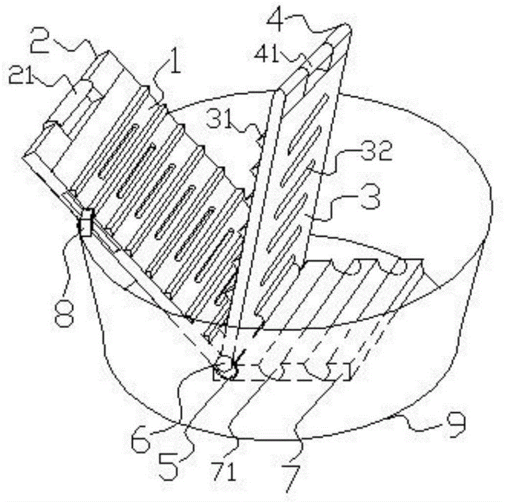 A manual laundry device