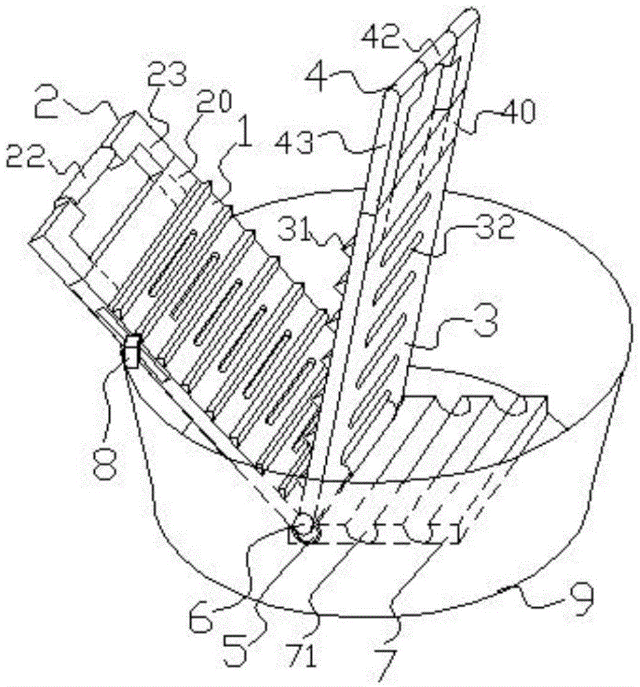 A manual laundry device