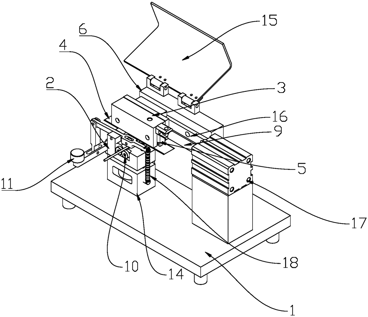 Small pneumatic stripping and cutting machine