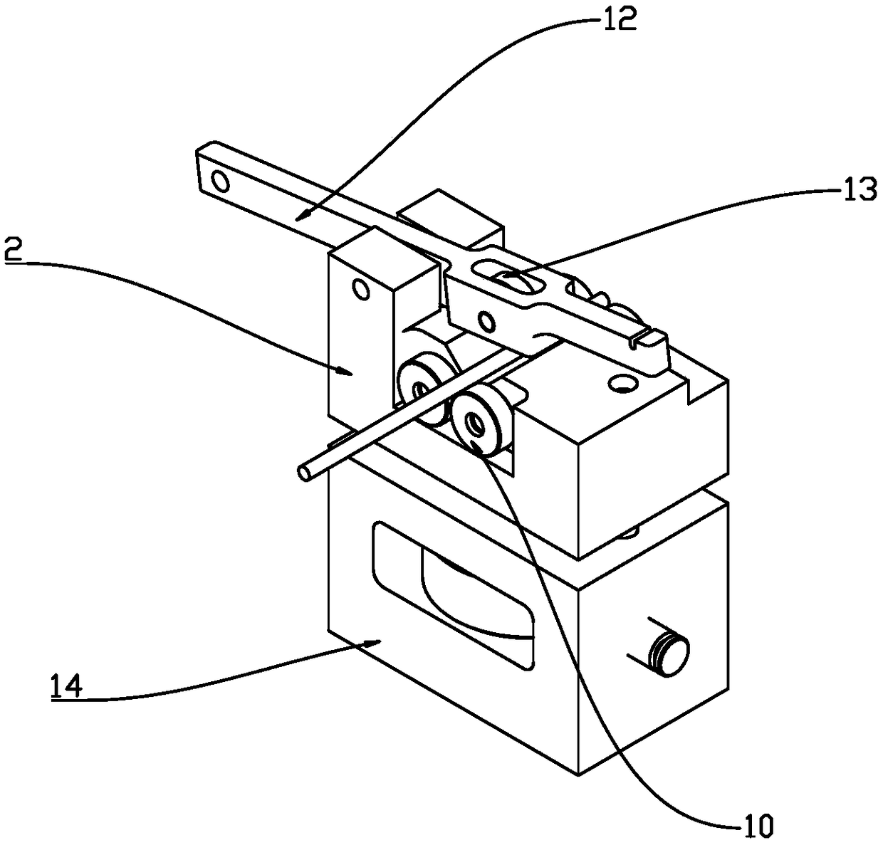 Small pneumatic stripping and cutting machine