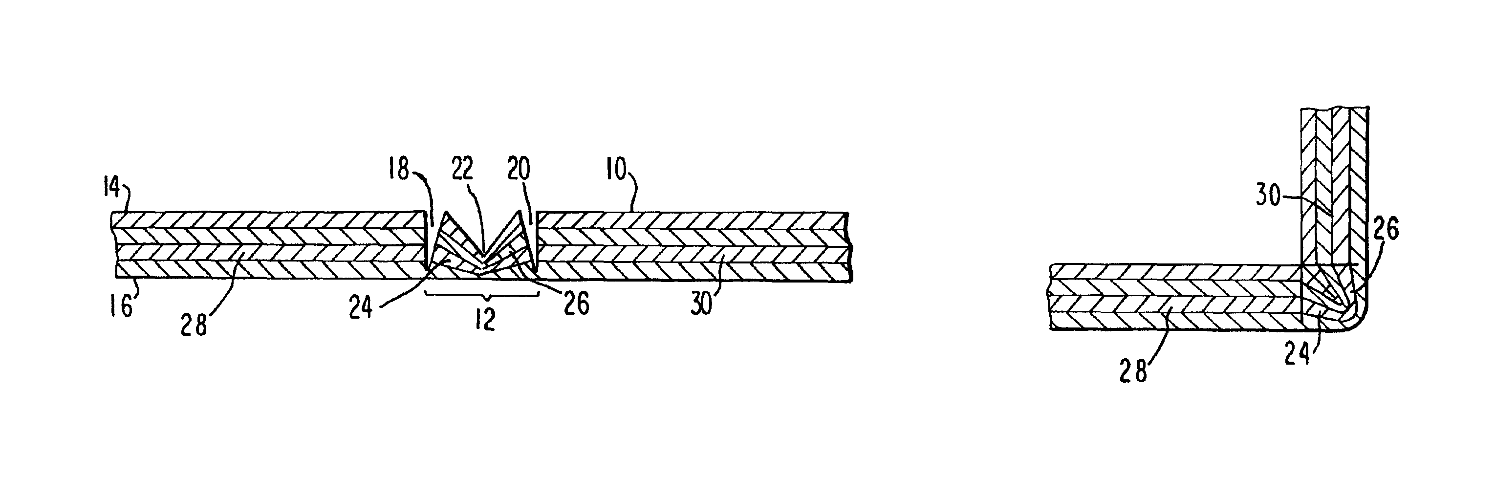 Bendable corrugated paperboard