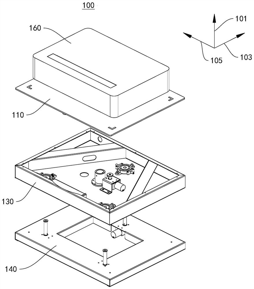 Projection equipment position adjusting support