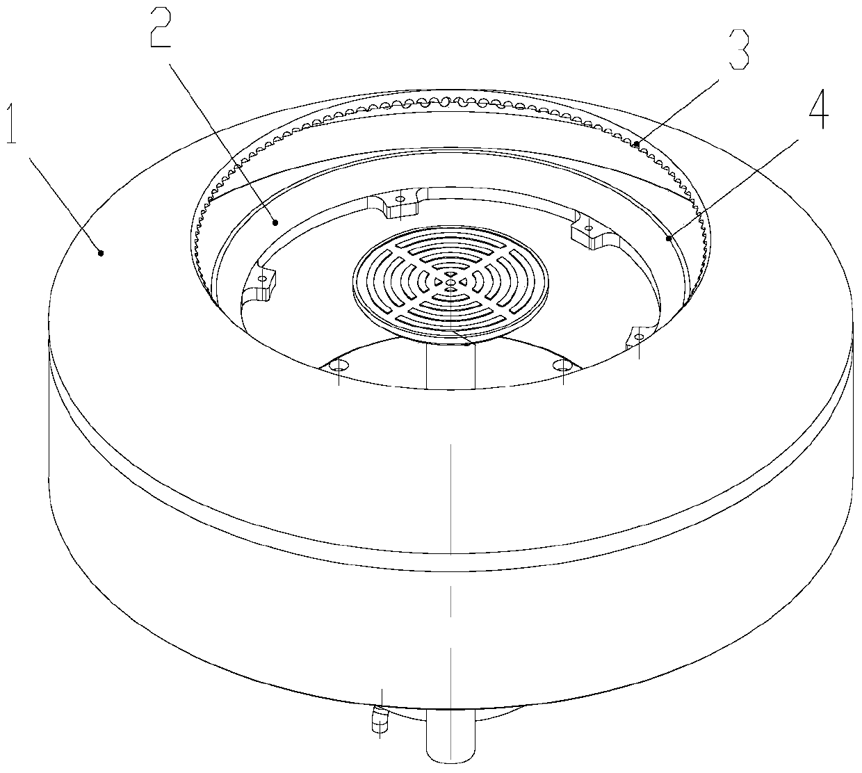 Photoresist collection cup structure to prevent wafer front and back side contamination