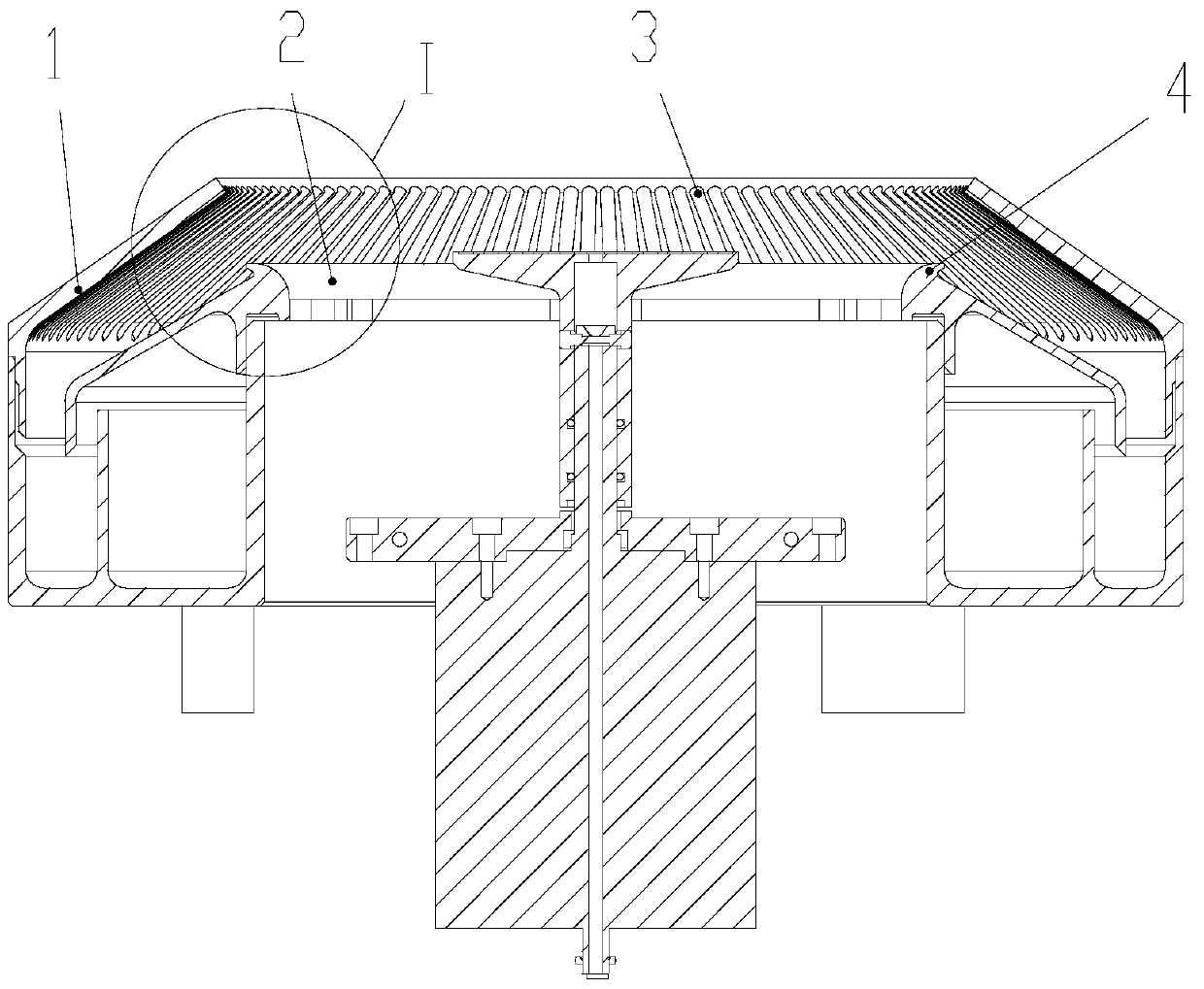 Photoresist collection cup structure to prevent wafer front and back side contamination