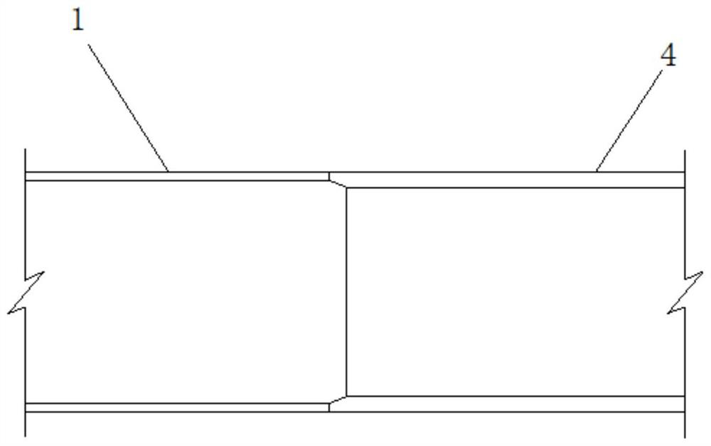 Butt-joint structure and butt-joint method for two plates with different thicknesses