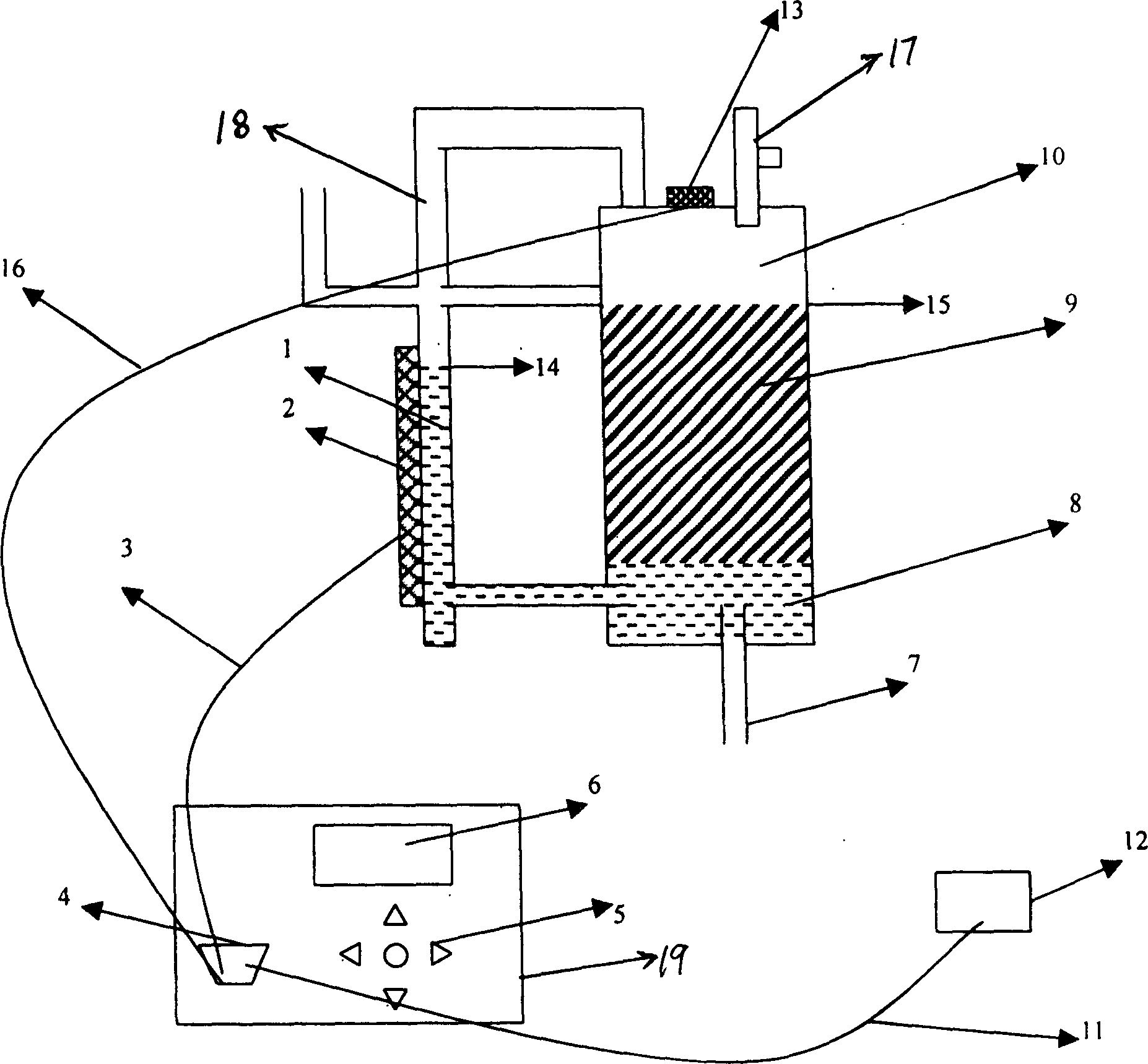 Oil well liquid water content measuring apparatus