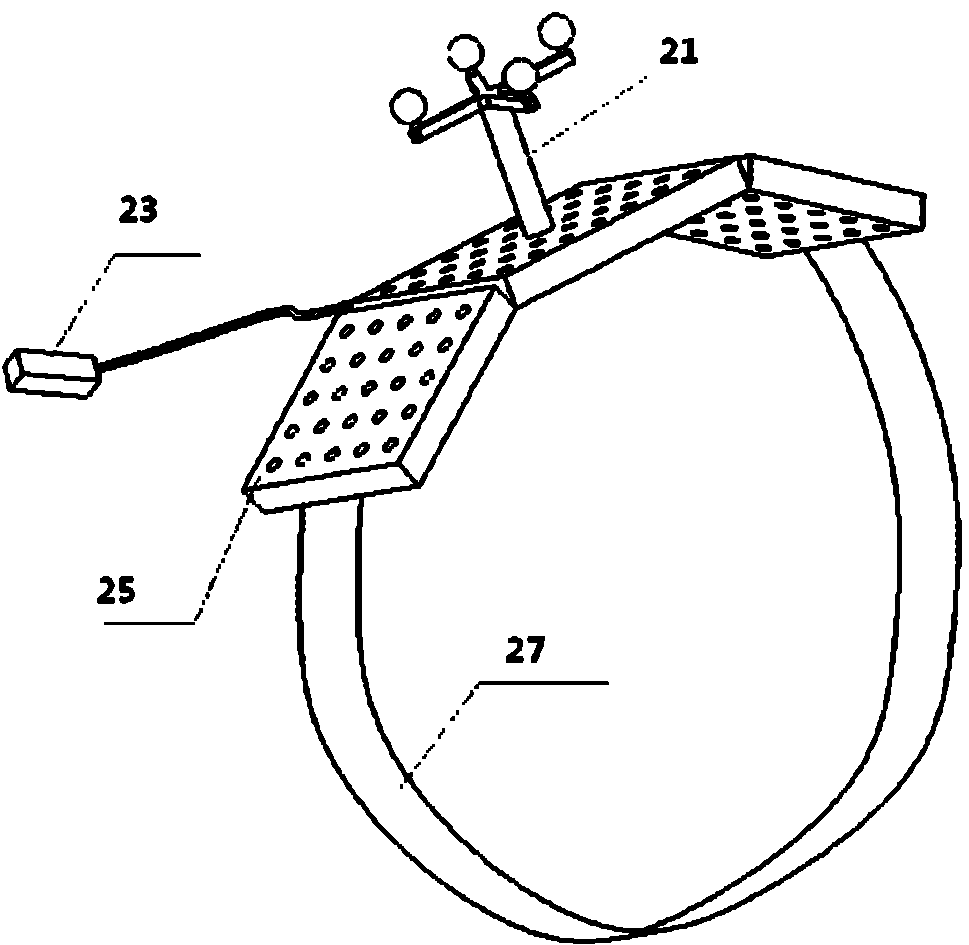 Non-invasive real-time tracker coupled with ultrasonic ranging and optical localization