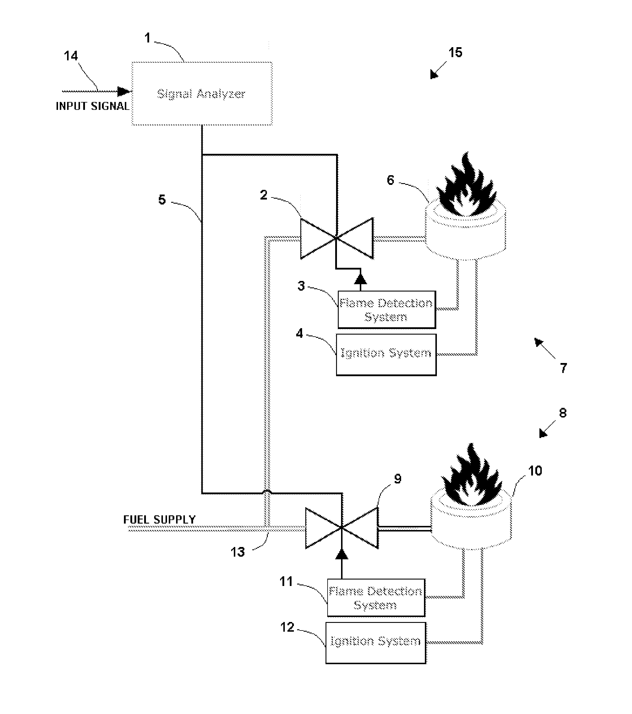 Music-reactive fire display