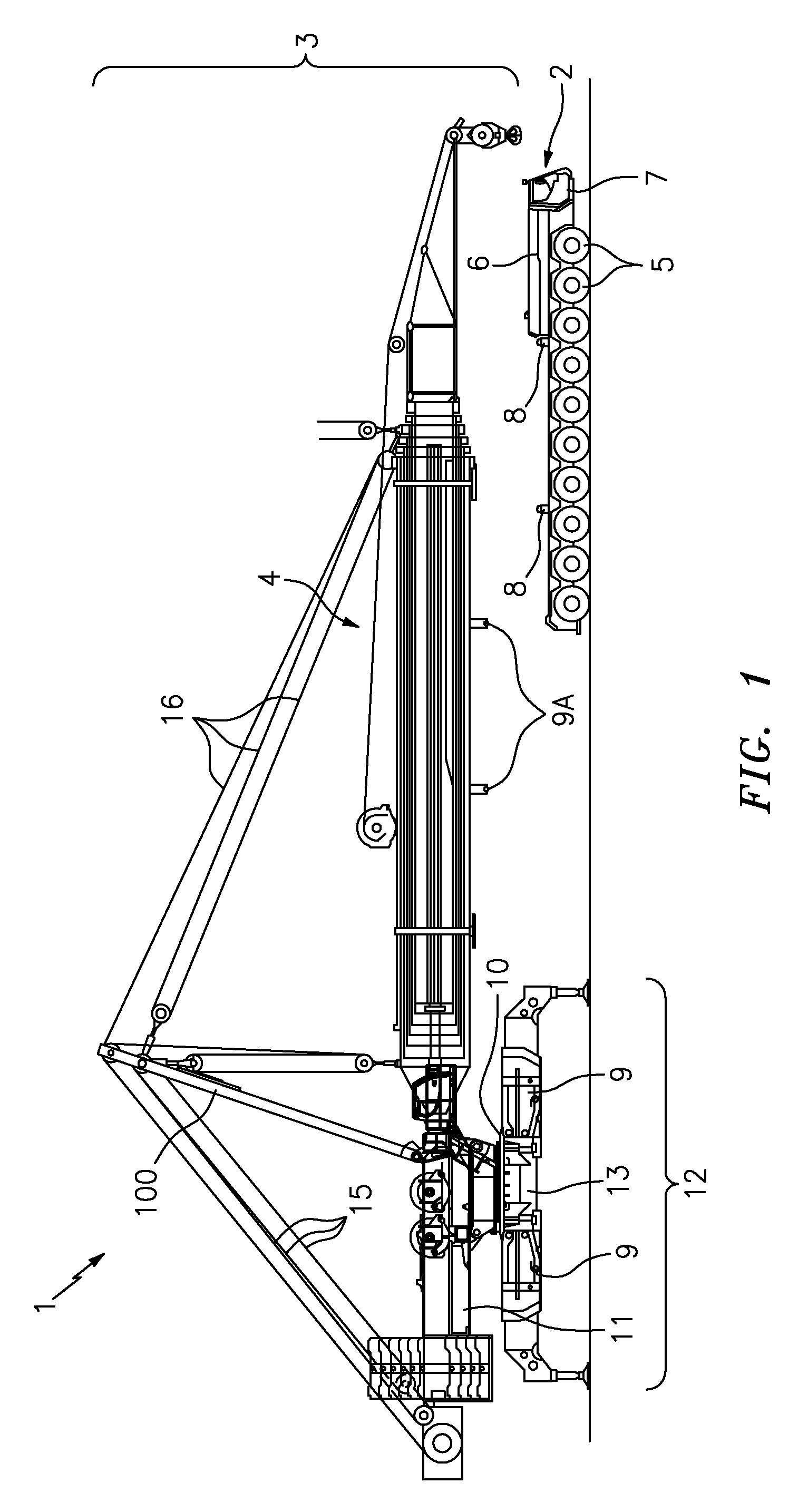 Modular mobile crane