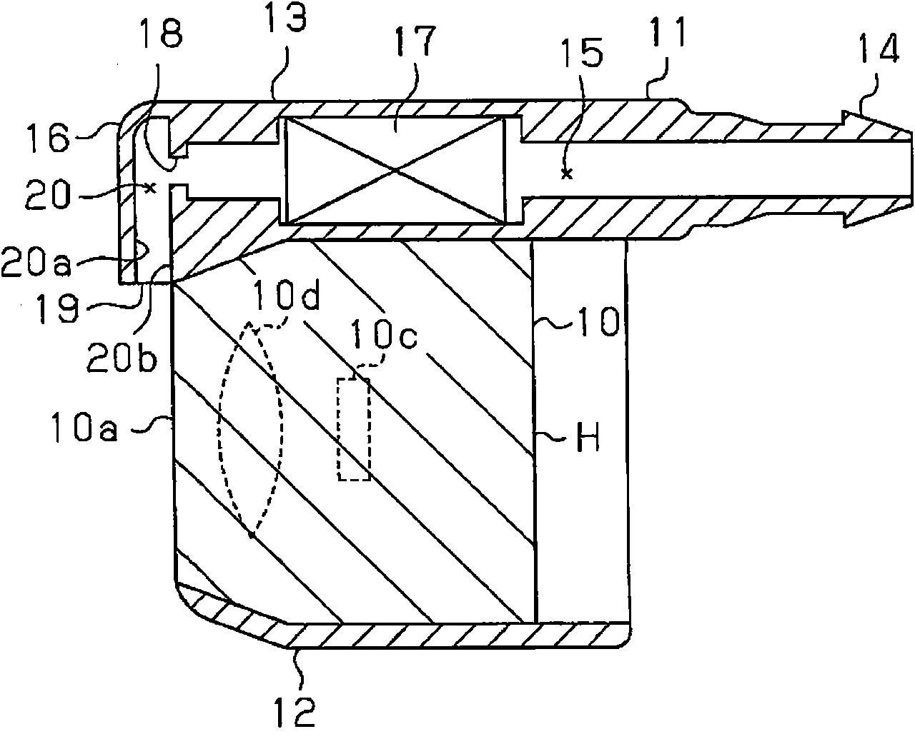 Washer nozzle for vehicle mounted camera, vehicle mounted camera, and washer device for vehicle