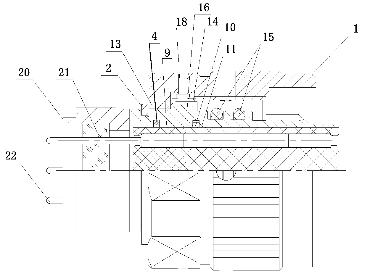 High-density connector resistant to nuclear grade environment