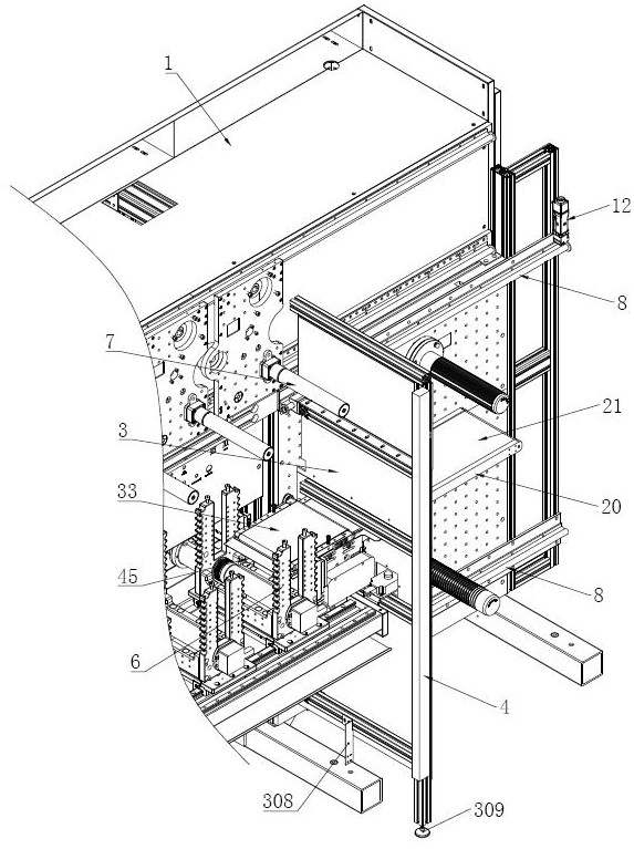 Portable safe material receiving device for circular knife die cutting equipment