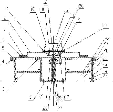 Stereo revolving dining table