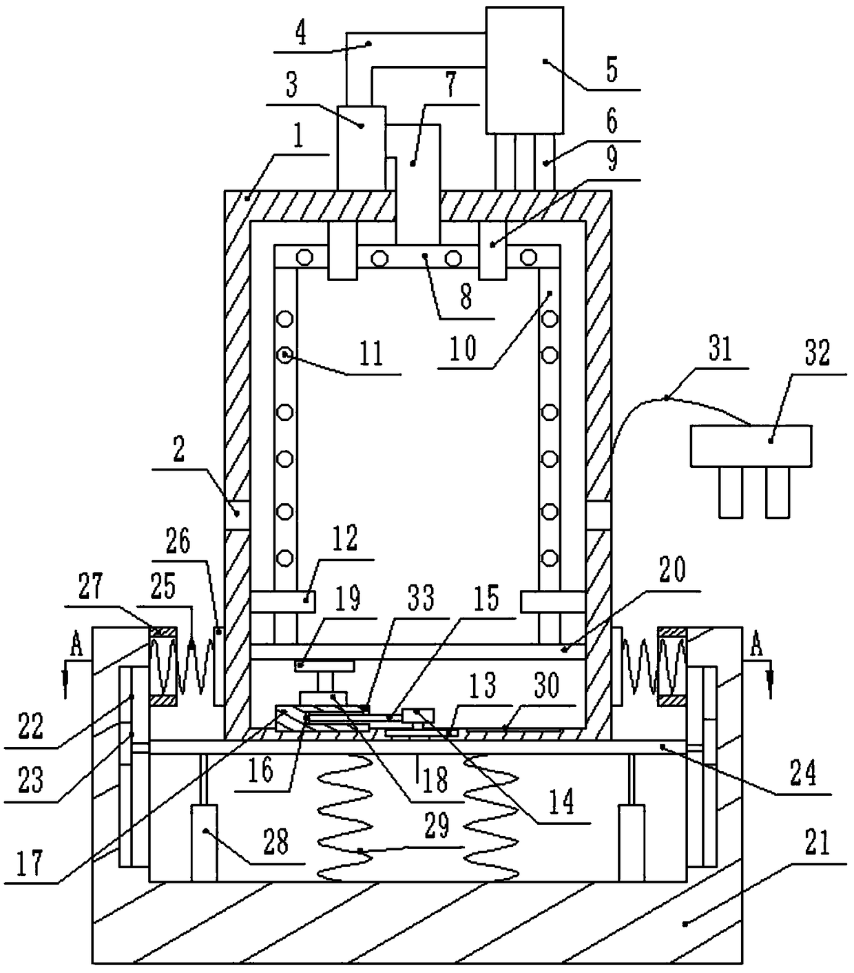 Computer heat dissipation device