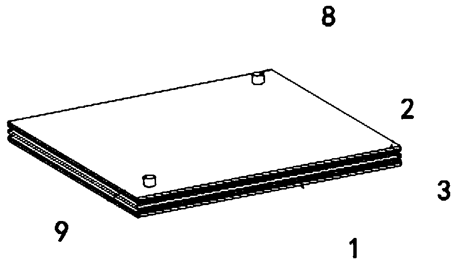 Underwater pressure-releasing sound-reflecting baffle plate