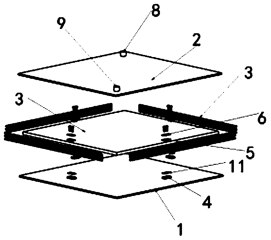 Underwater pressure-releasing sound-reflecting baffle plate