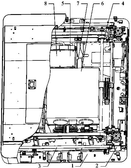 Rail guide vehicle with steering function