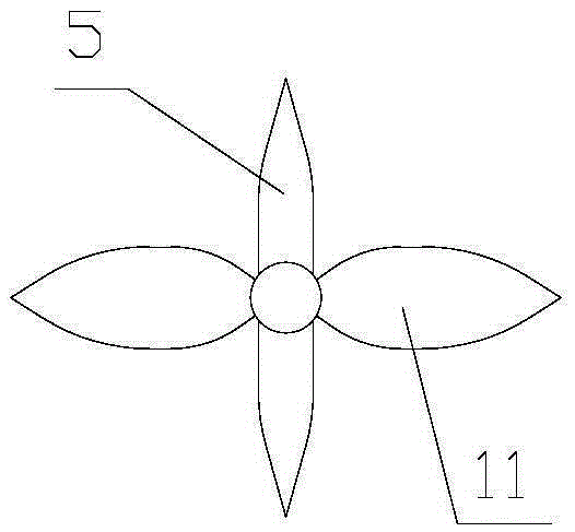 Submersible water impeller for sewage stirring