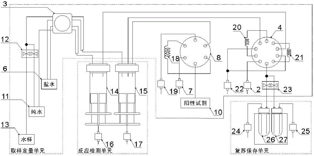 Automatic monitoring equipment and monitoring method for multi-strain water biotoxicity