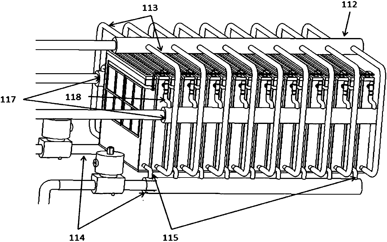 High-power neutral electrolyte metal-air battery system and using method thereof