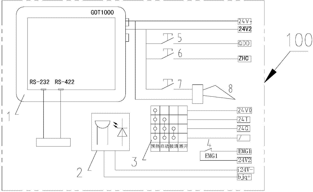 Electric control system for monorail crane