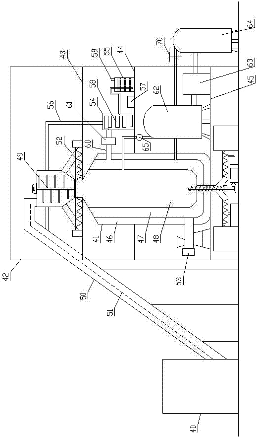 Household garbage low-temperature pyrolysis treatment system