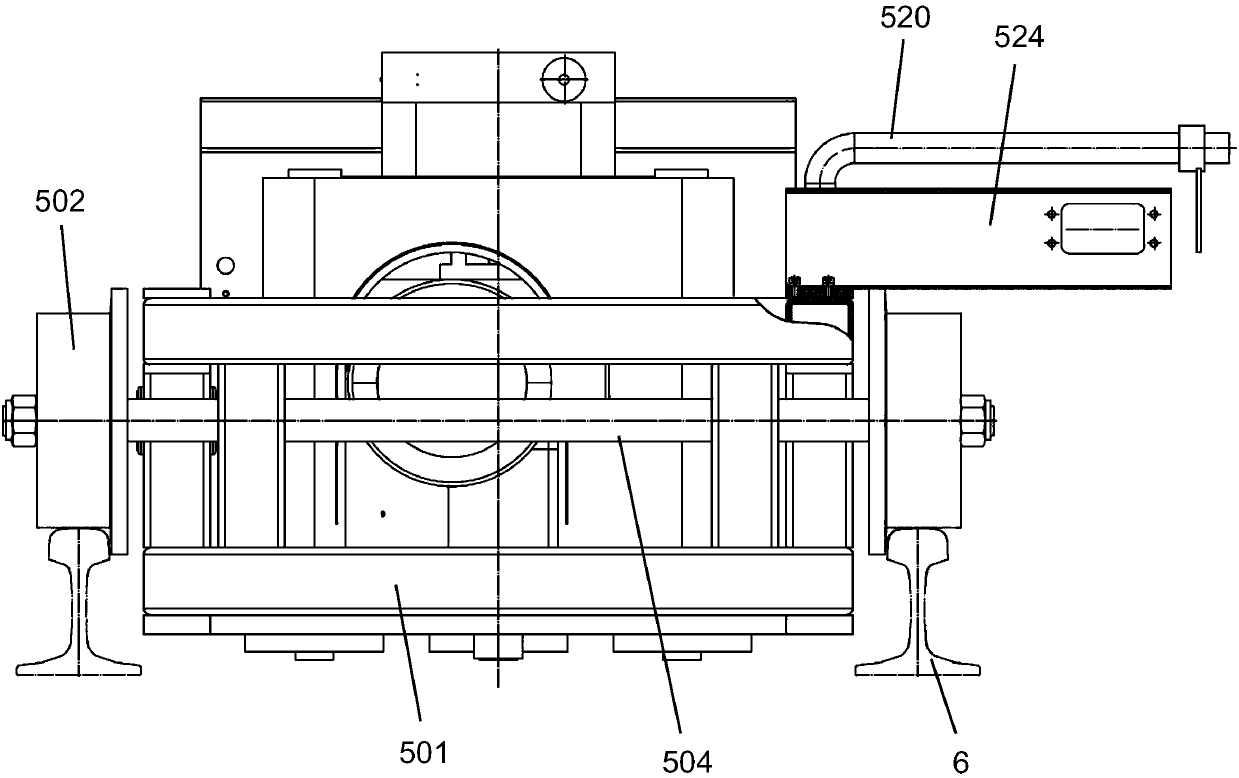 Load-uniformizing device for steel rail translation system