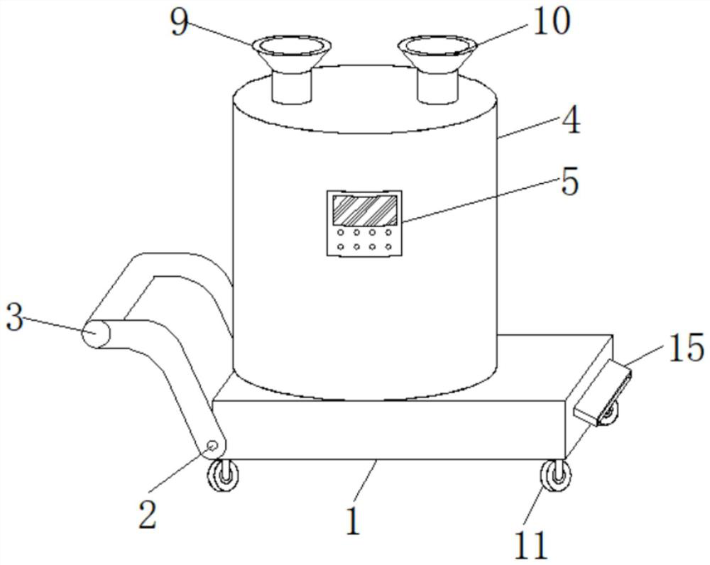 Emulsified asphalt road spraying device