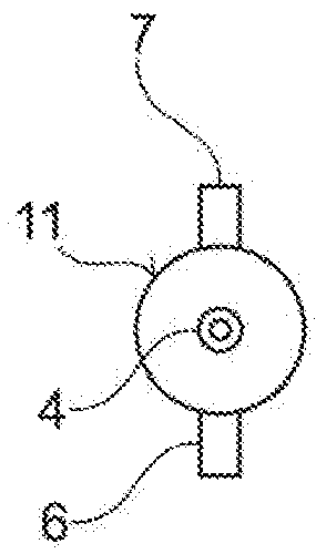 Blood treatment machine comprising a hollow fiber filter module for horizontal arrangement as well as hollow fiber filter module and use thereof