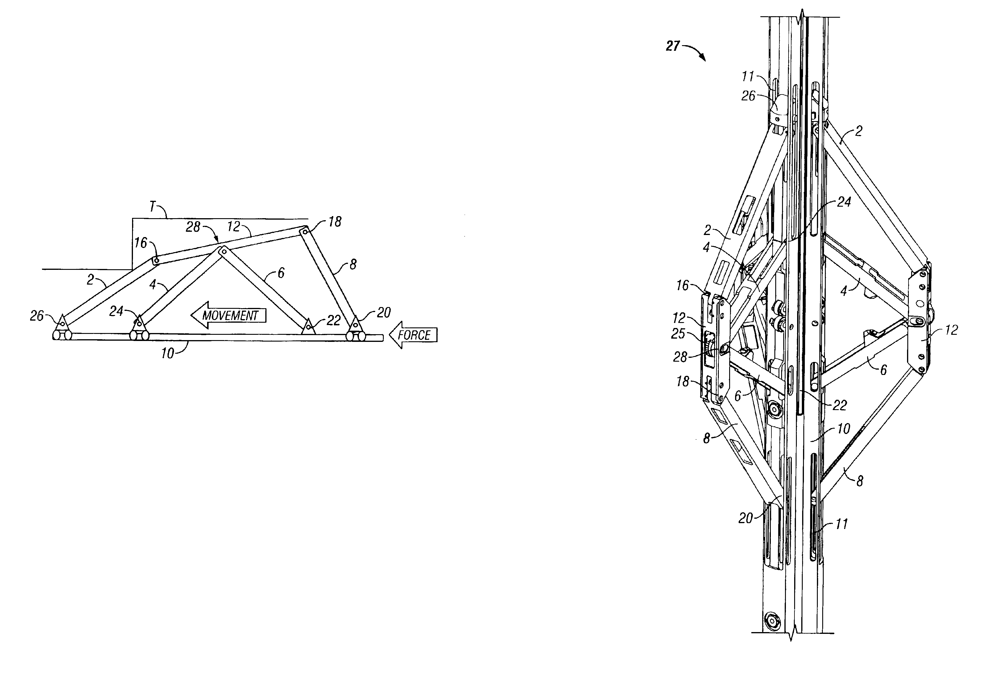 Mechanism that assists tractoring on uniform and non-uniform surfaces