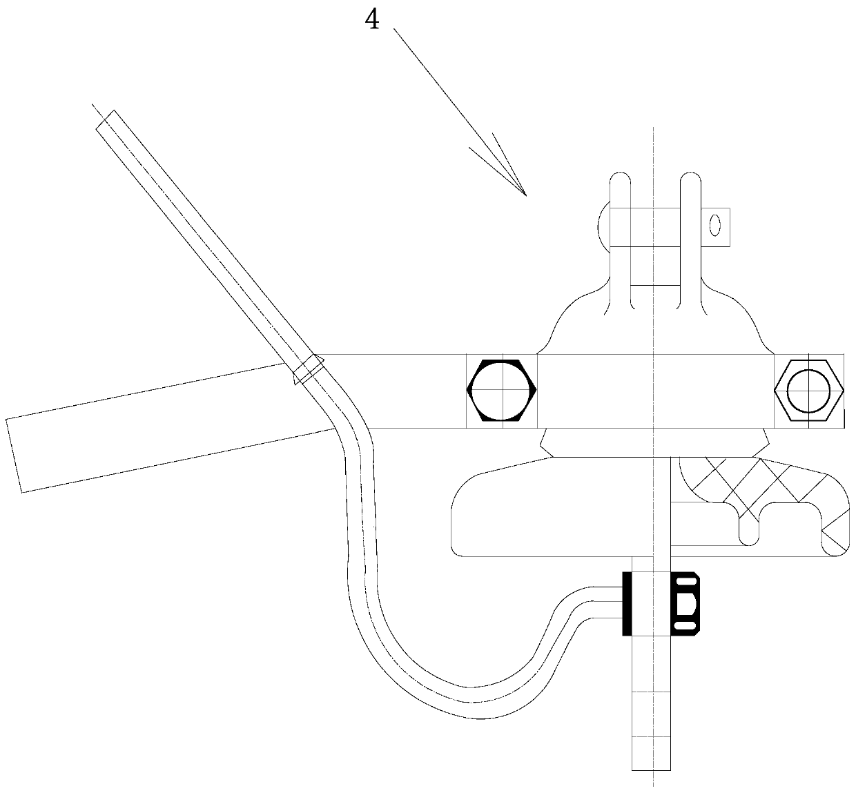 A double-conductor insulated ground wire for overhead lightning protection that can melt ice