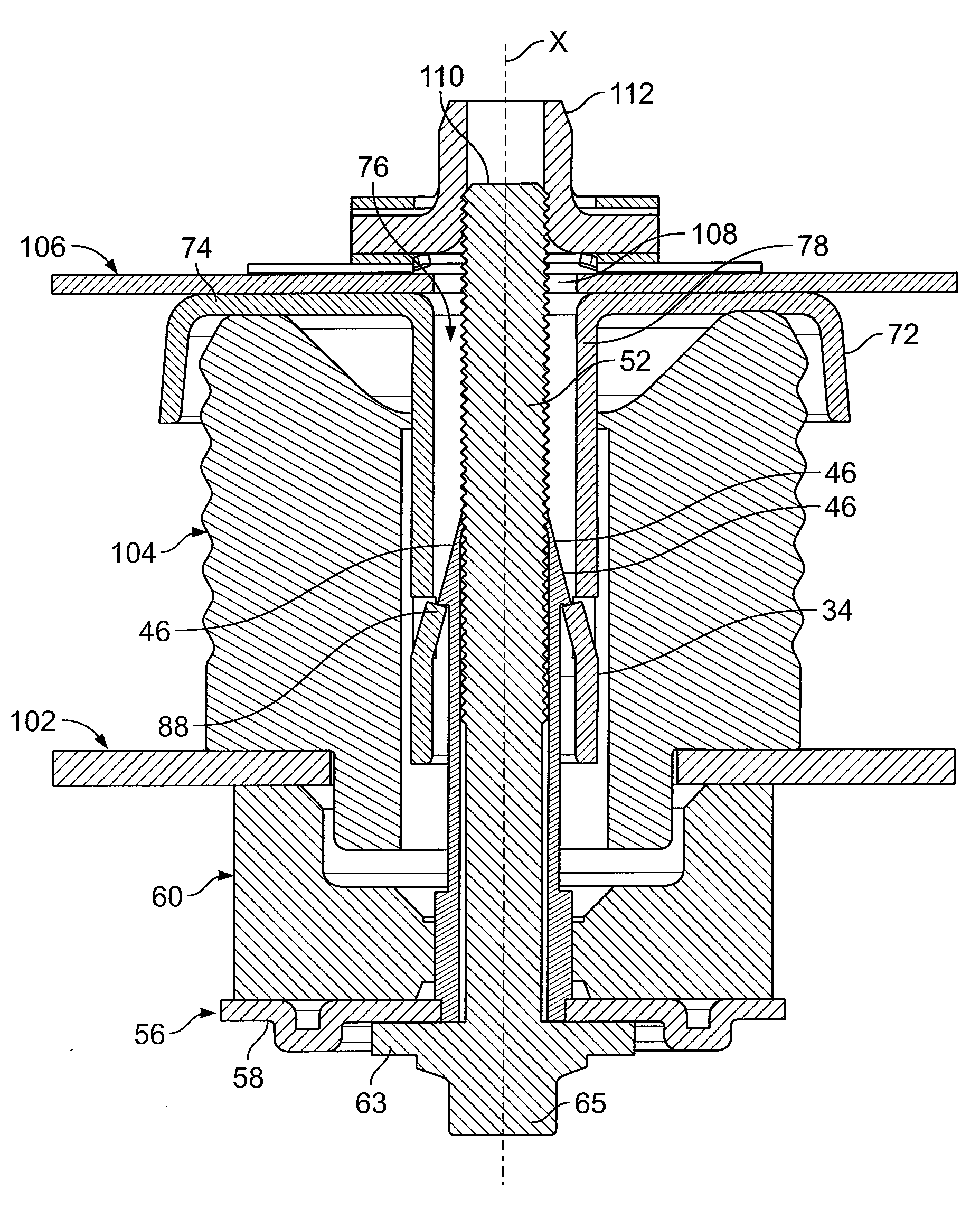 Fastening assembly