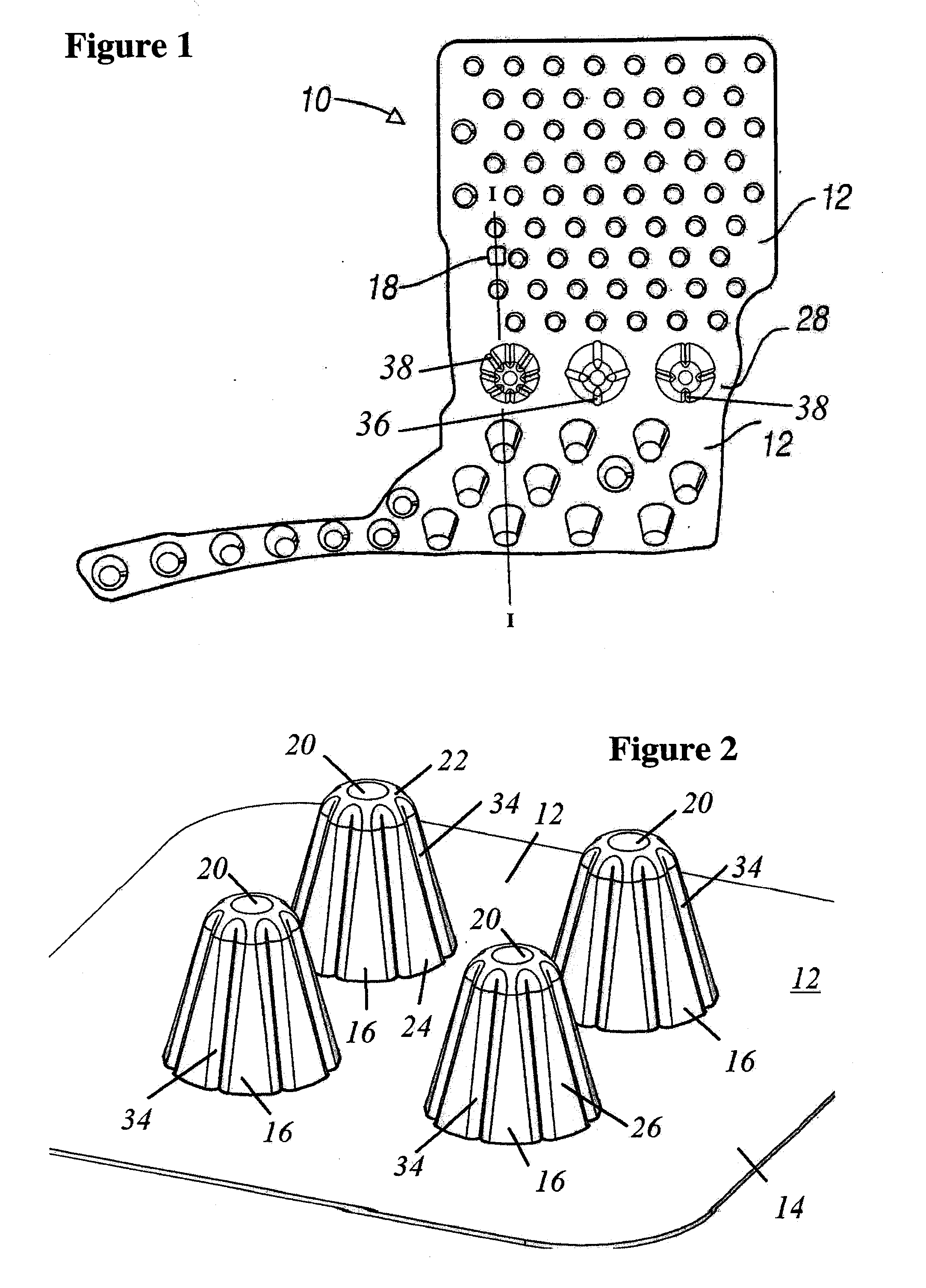 Modular energy absorber with ribbed wall structure