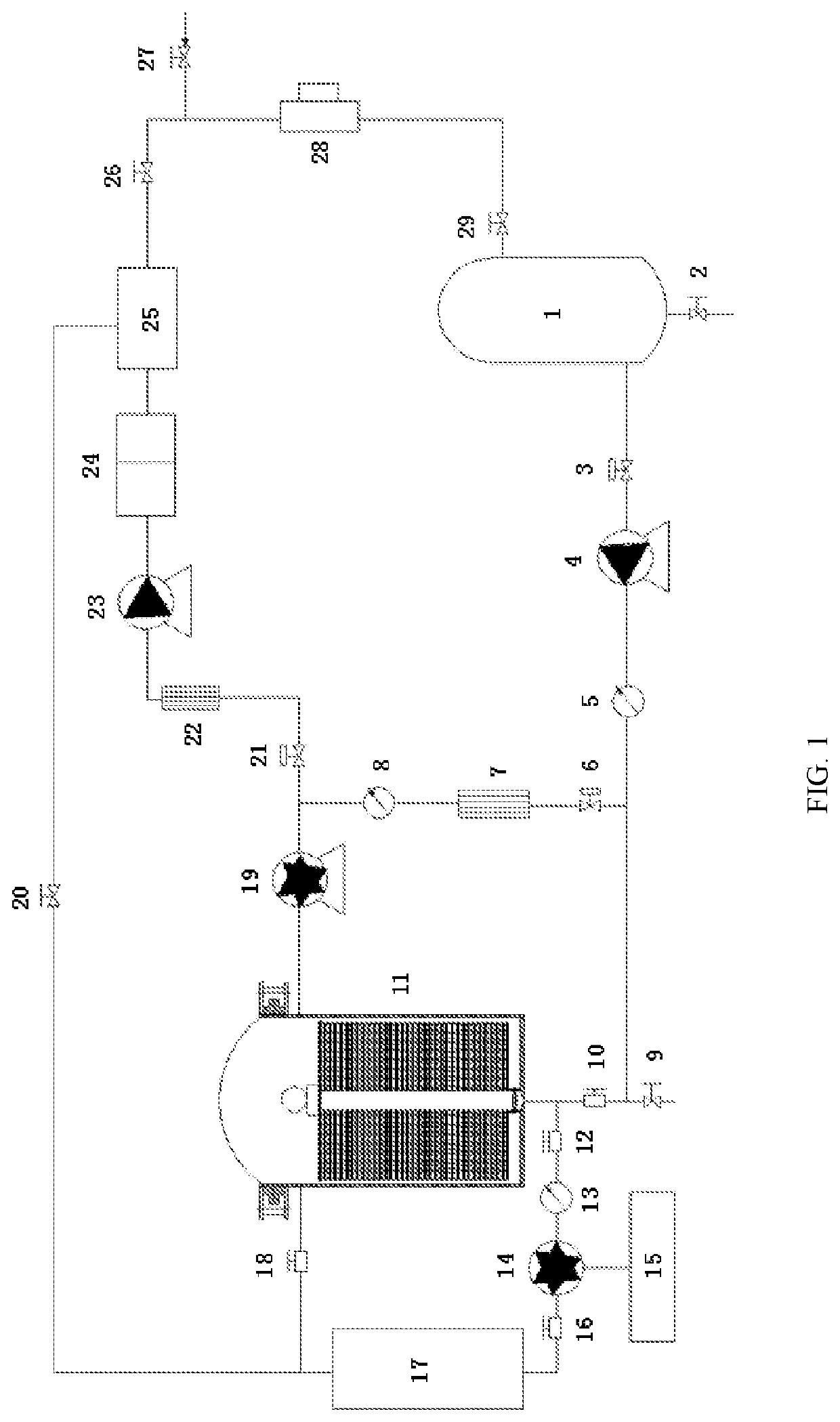 Waterless dyeing machine suitable for mixed fluid medium