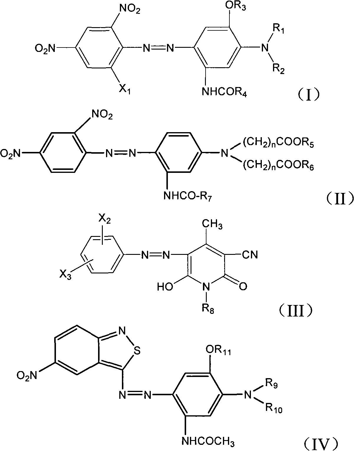 Black disperse dye composition