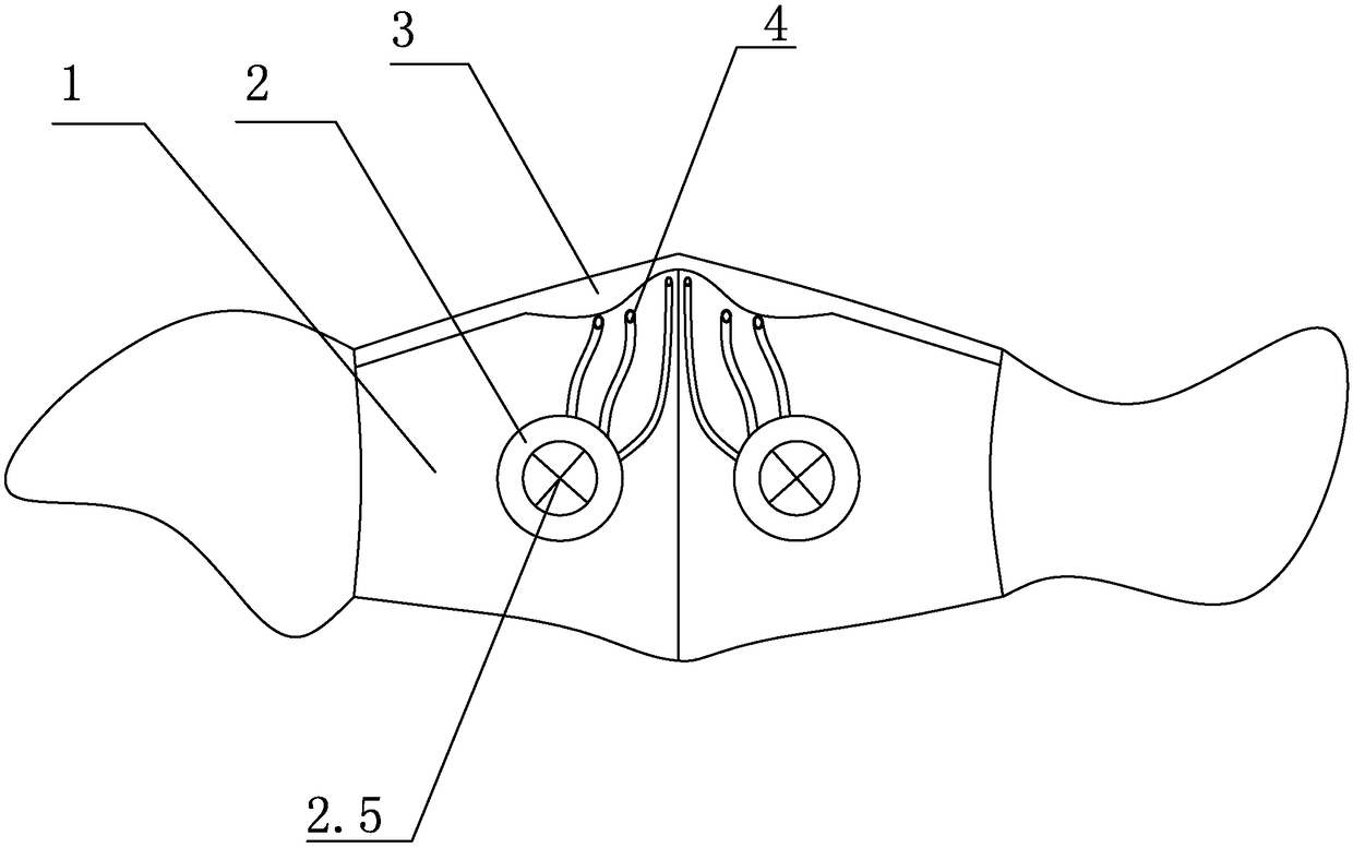 Mask for preventing fog condensation of glasses