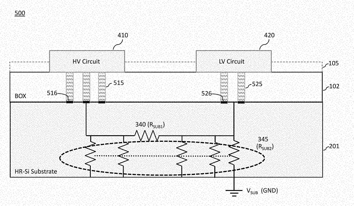 Systems, methods and apparatus for enabling high voltage circuits