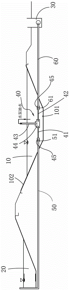 A process water regulating tank repair system and repair method