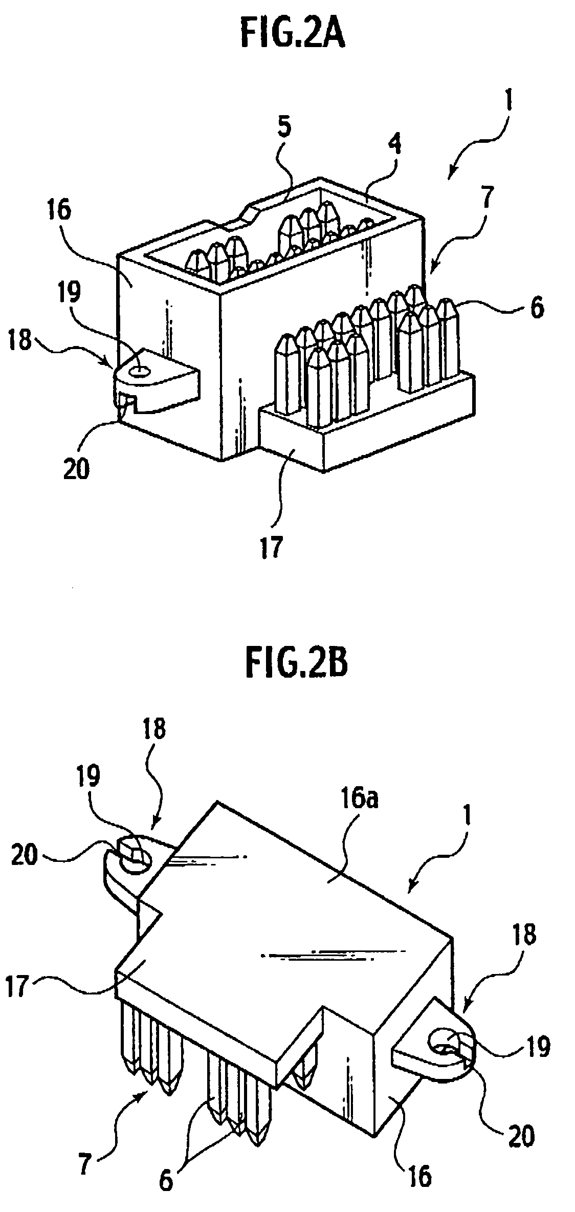 Mounting structure of a circuit board connector