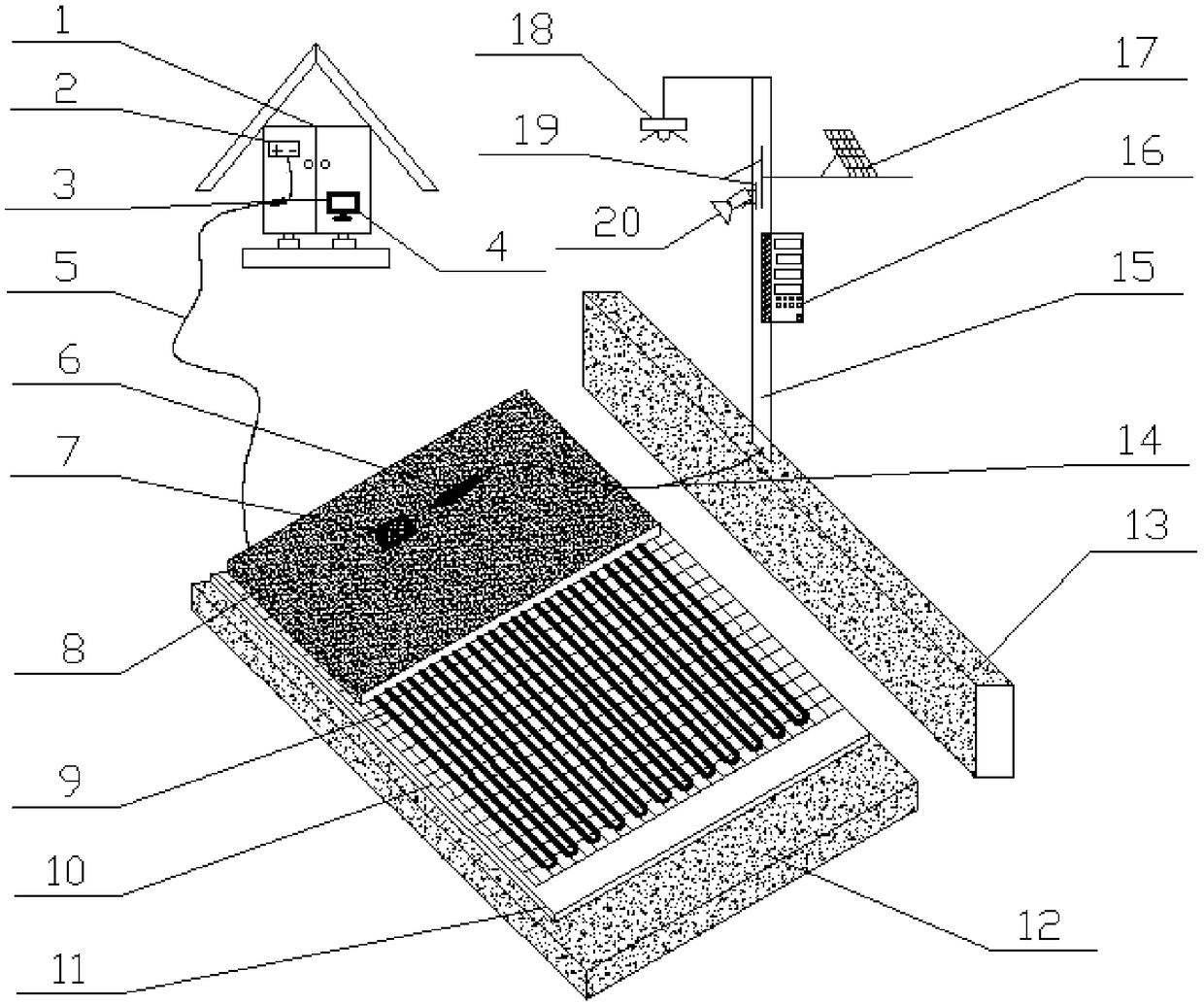 Intelligent automatic snow melting and deicing bridge deck pavement system