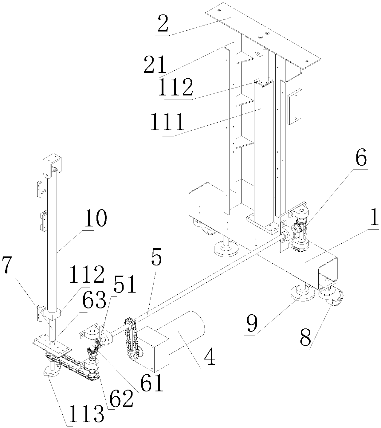 Automatic lifting rack