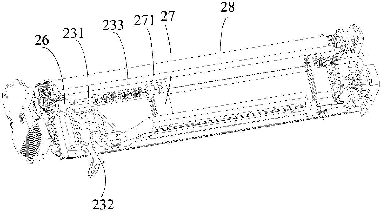 Developing box, process cartridge and electronic imaging device