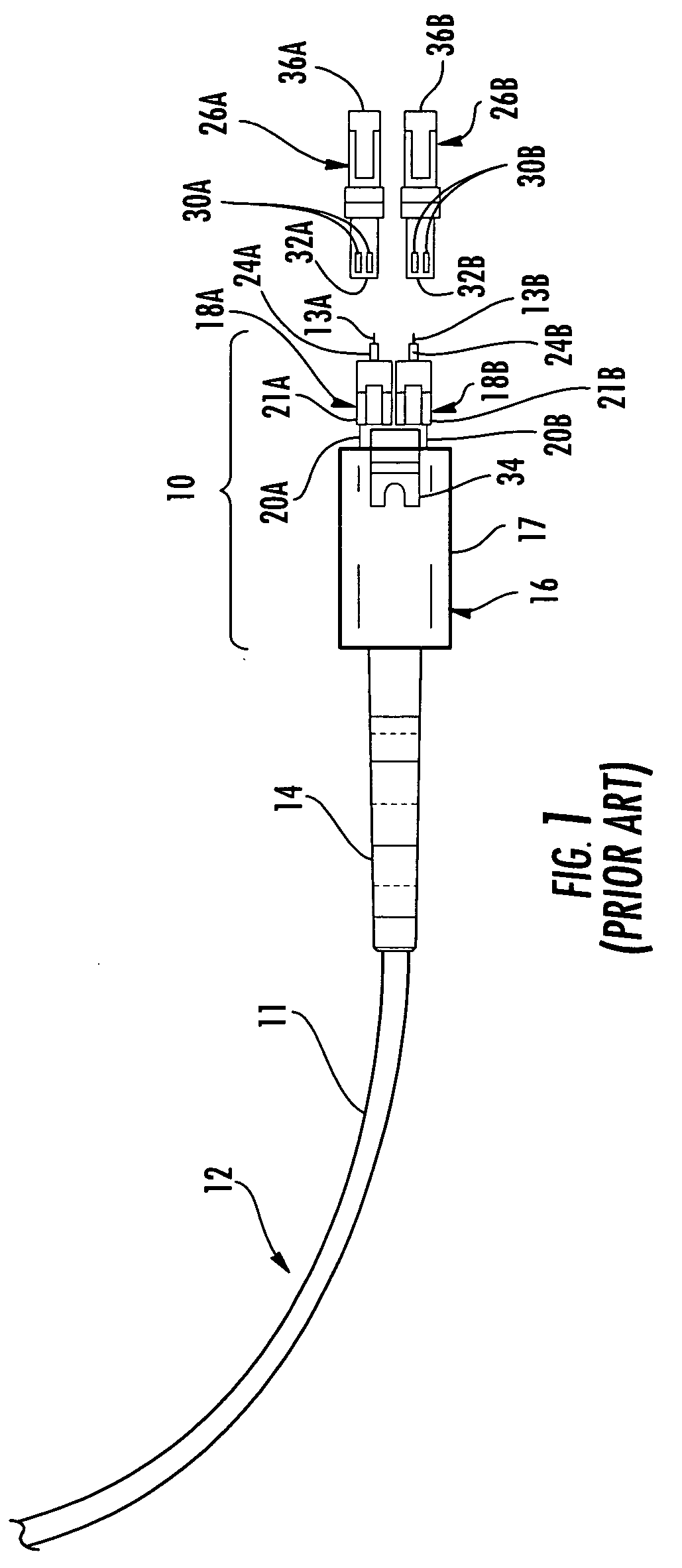 Fiber optic connector assembly employing fiber movement support and method of assembly