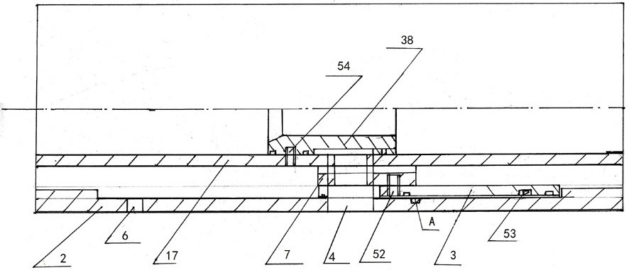 Layered and segmented cementing device for sidetracking well and its use method