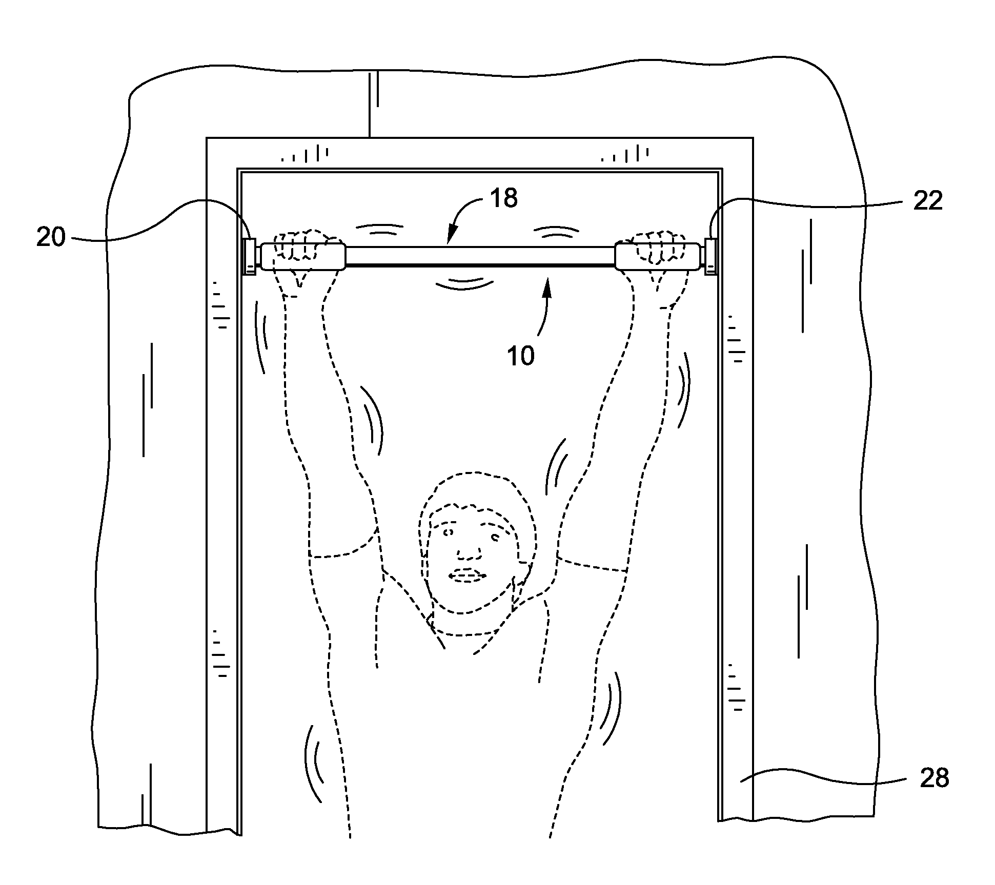 Vibrating pull up bar