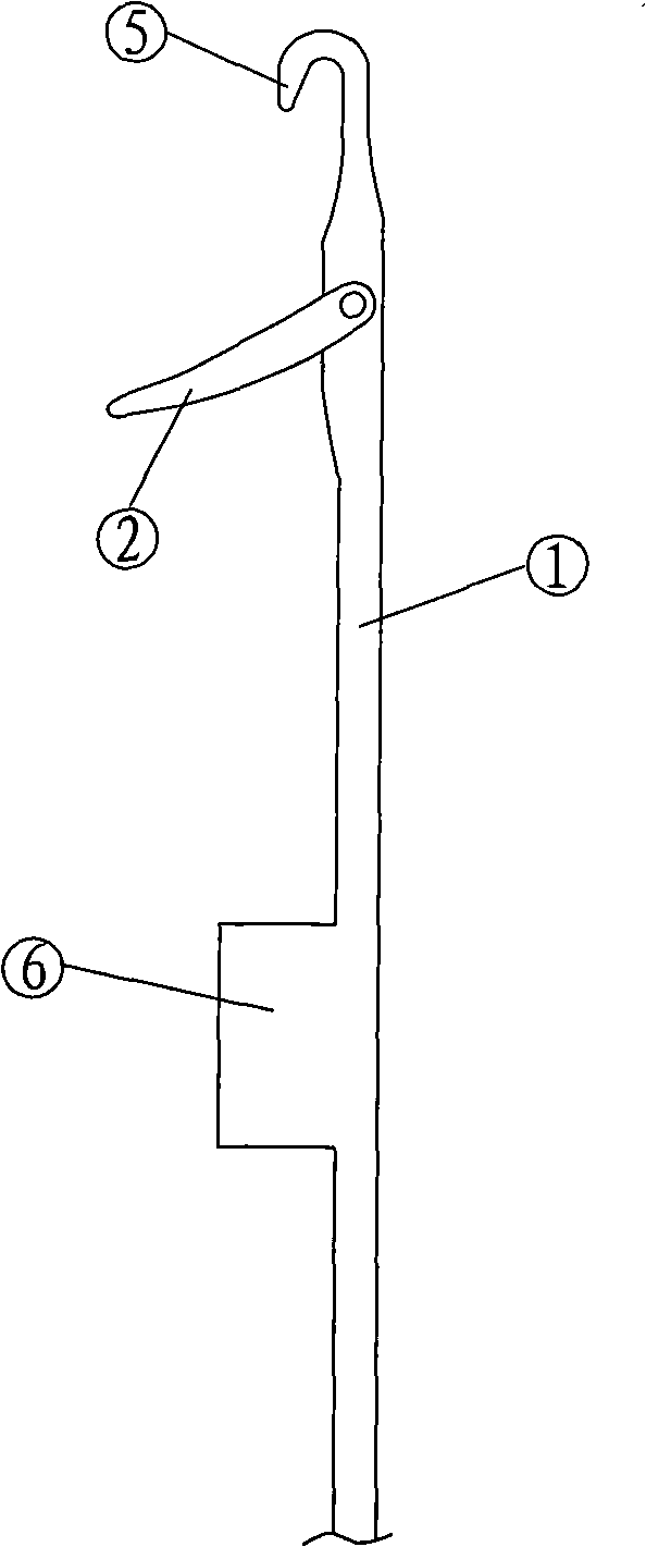 Knitting needle method of yarn change machine and yarn feeding mouth structure used thereof