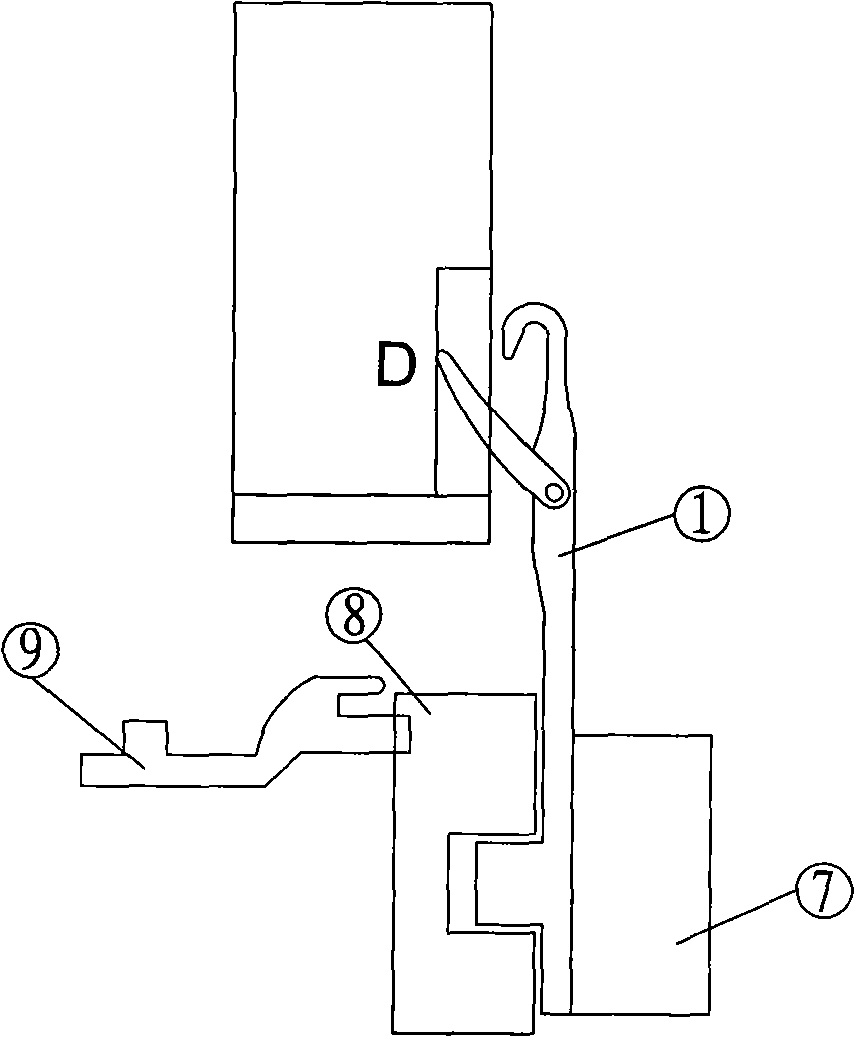 Knitting needle method of yarn change machine and yarn feeding mouth structure used thereof